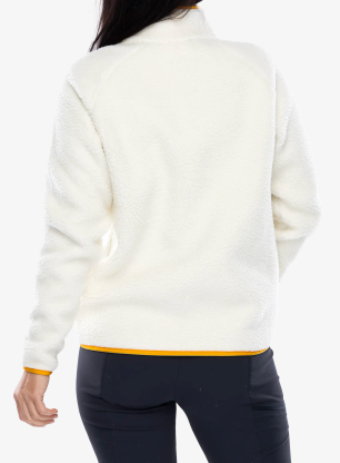 Fleecepullover Damen Fjallraven Vardag Pile Fleece - chalk white