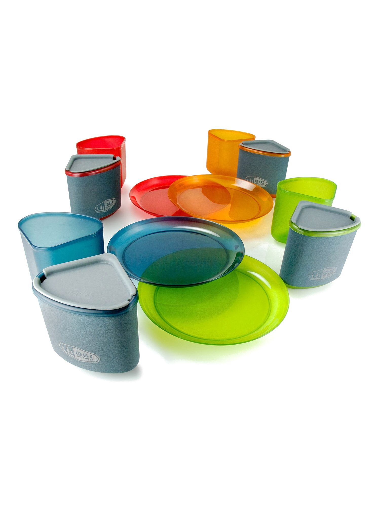 Outdoor-Geschirr GSI Infinity 4 Person Compact Tableset - multicolor