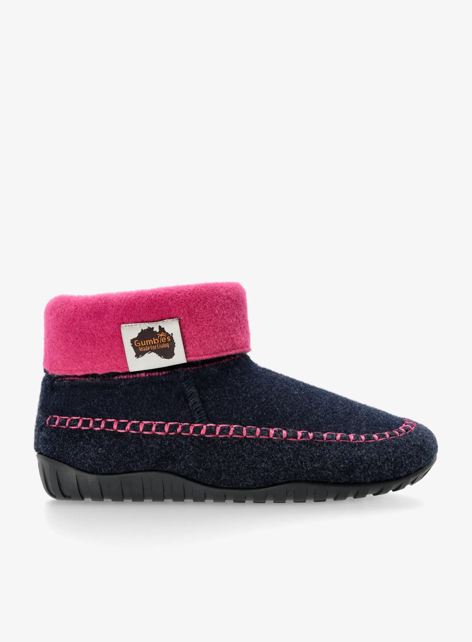 Hausschuhe Gumbies Thredbo Boots - navy/pink