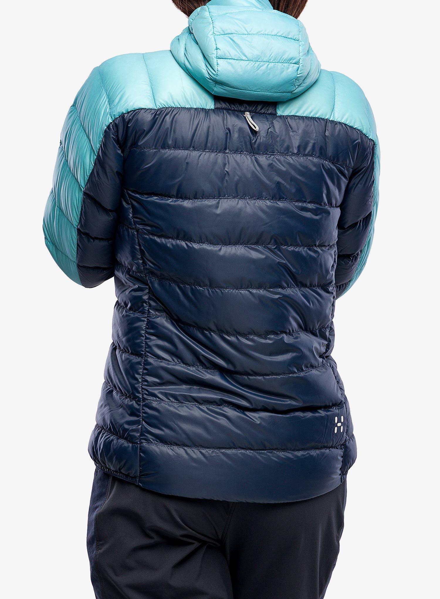 Daunenjacke Damen Haglofs L.I.M Down Hood - tarn blue/frost blue