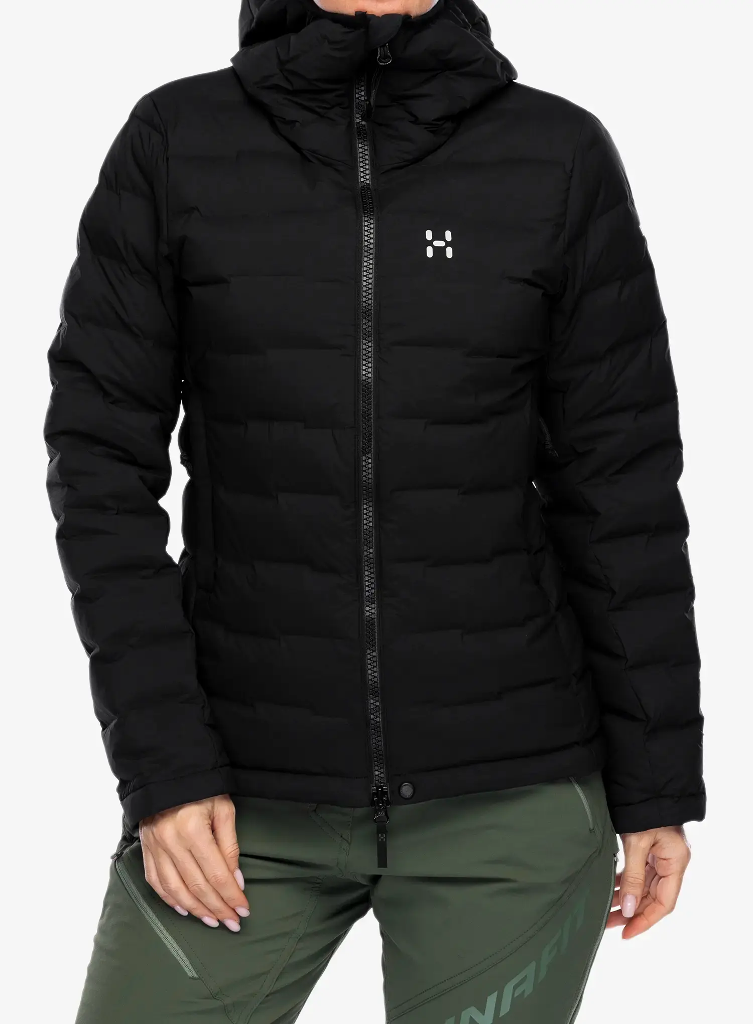 Daunenjacke Damen Haglofs Spitz Down Hood - true black