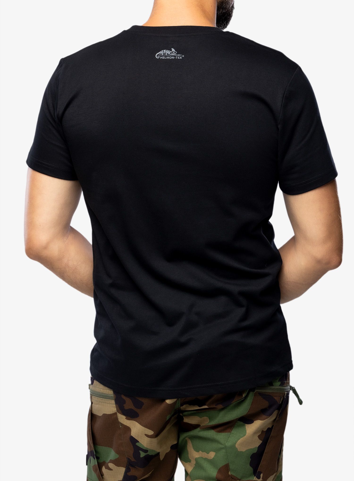 T-Shirt mit Aufdruck Helikon-Tex Night Valley - black