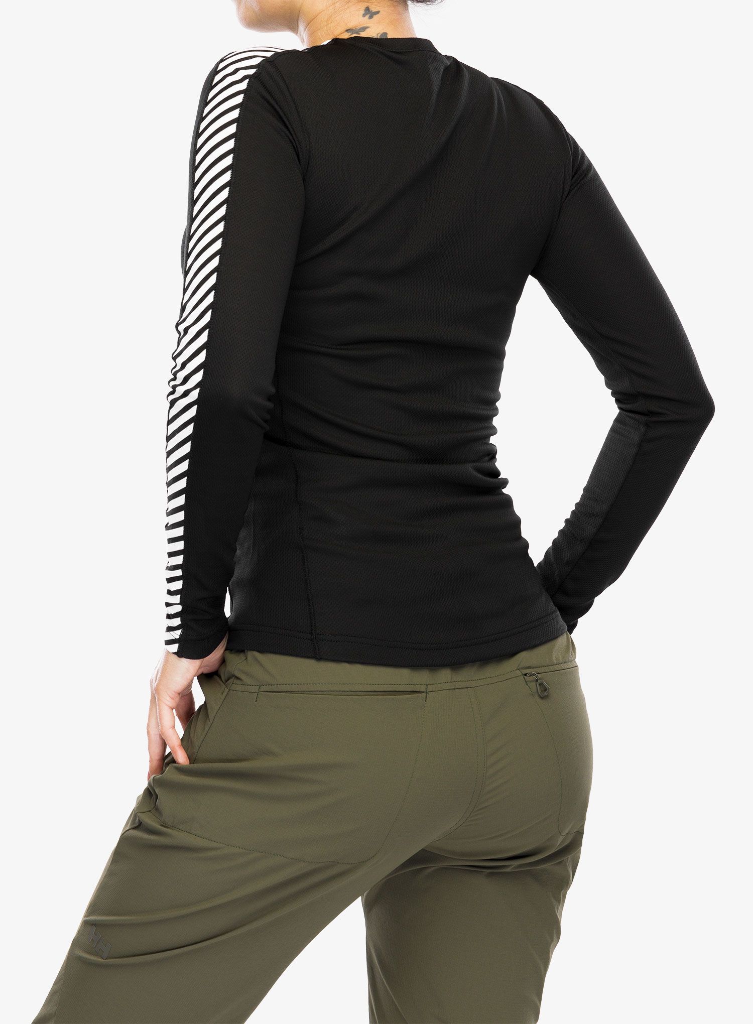 Funktionsshirt Langarm Damen Helly Hansen HH LIFA Crew - black