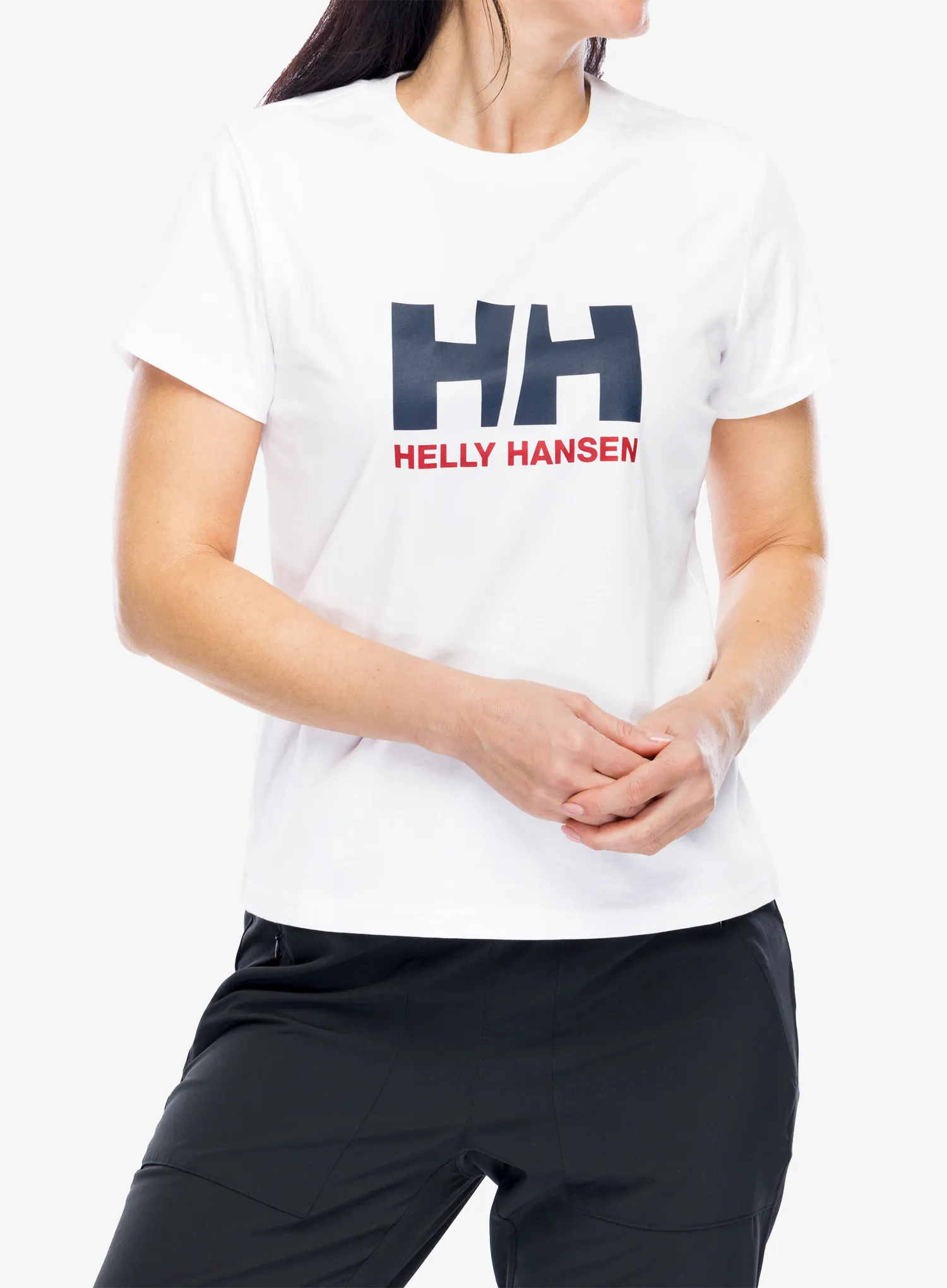 Bedruckte T-Shirt Damen Helly Hansen HH Logo T-Shirt 2.0 - white