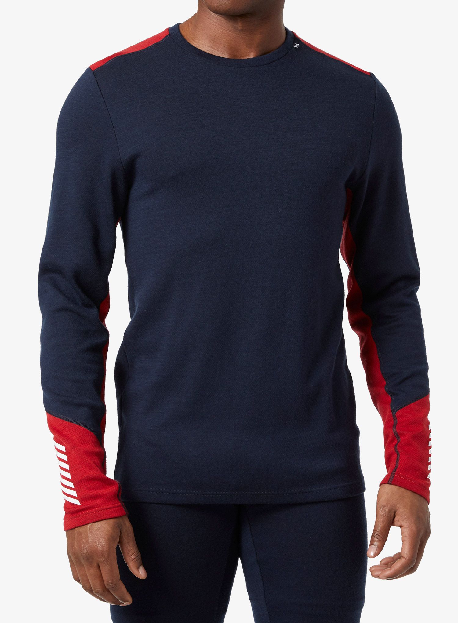 Funktionsshirt Herren Langarm Helly Hansen LIFA Merino Midweight Crew - navy/cobalt