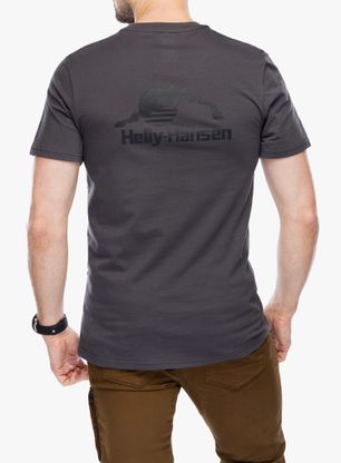 Baumwolle T-Shirt Helly Hansen Nord Graphic T-Shirt - ebony 2.0