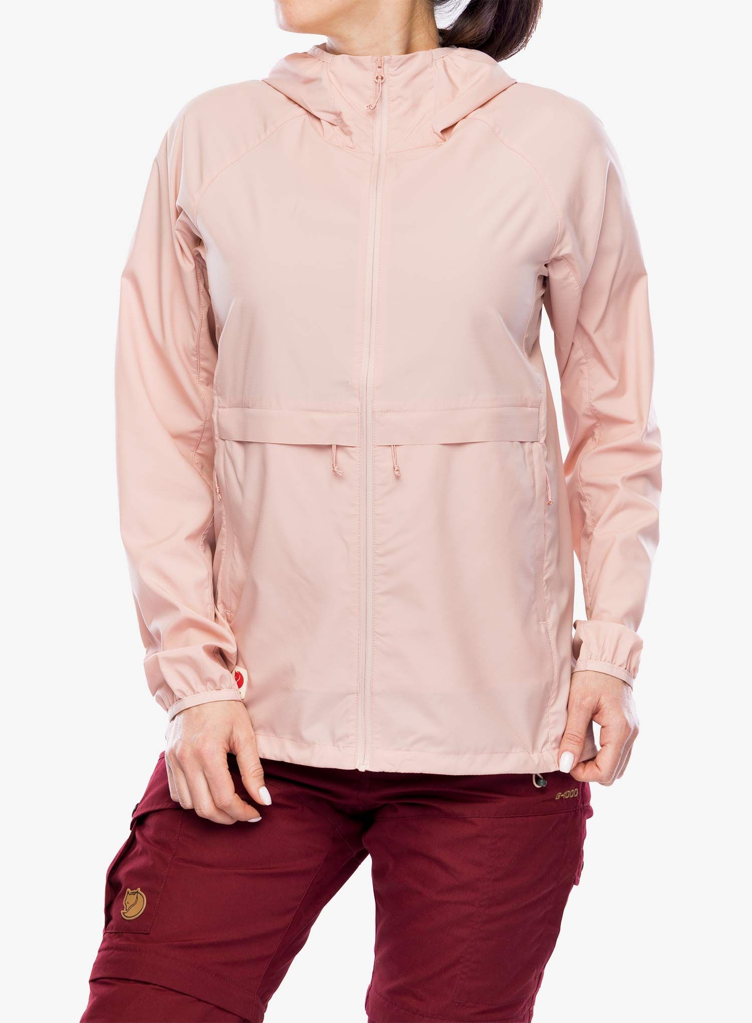 Windjacke Damen Fjallraven High Coast Wind Hoodie - chalk rose