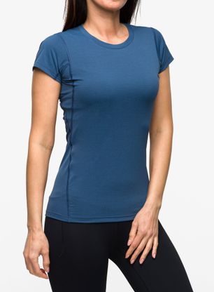Laufshirt Damen Houdini Pace Air Tee - summit blue