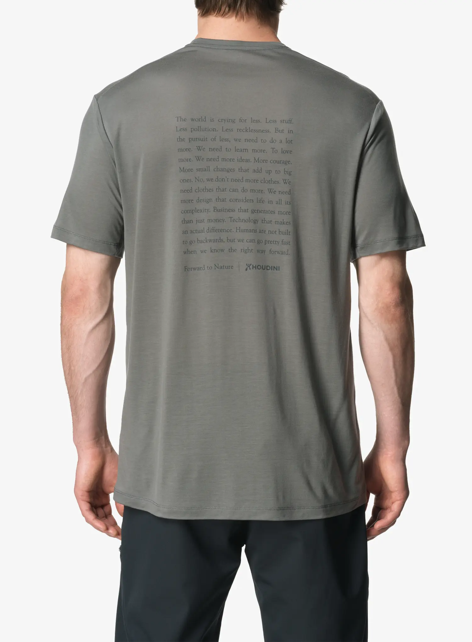 Shirt Houdini Tree Message Tee - greenness/ftn mani