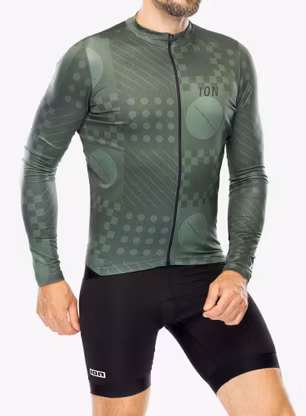 Radtrikot Langarm ION VNTR Amp LS - forest/green