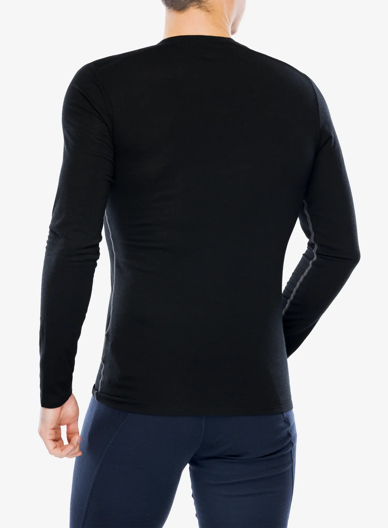 Funktionsshirt Langarm Icebreaker Anatomica LS Crewe - black
