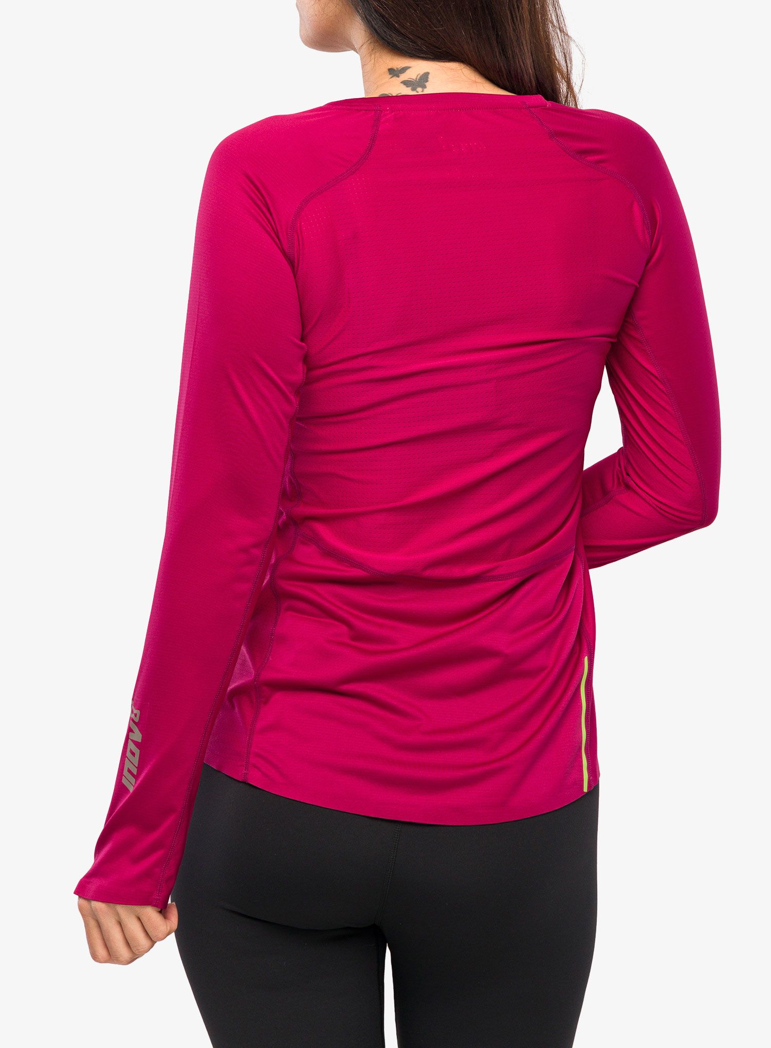 Laufshirt langarm Damen Inov-8 Base Elite LS - pink