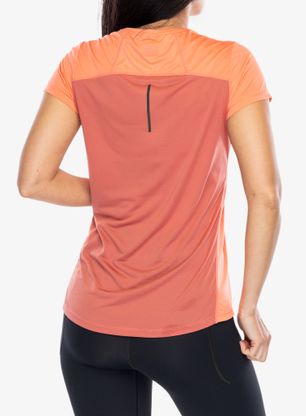 Laufshirt Damen Inov-8 Performance Short Sleeve - coral/dusty rose