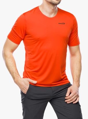 Laufshirt Inov-8 Performance Short Sleeve - fiery red/red