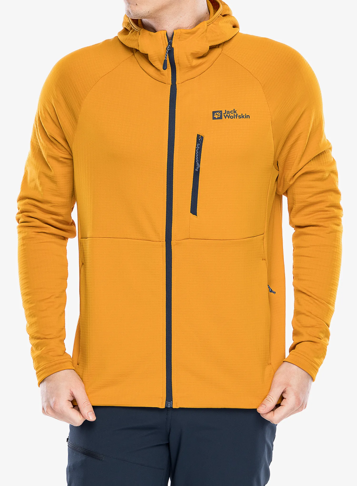 Hoodie Jack Wolfskin Kolbenberg Hooded FZ - safflower