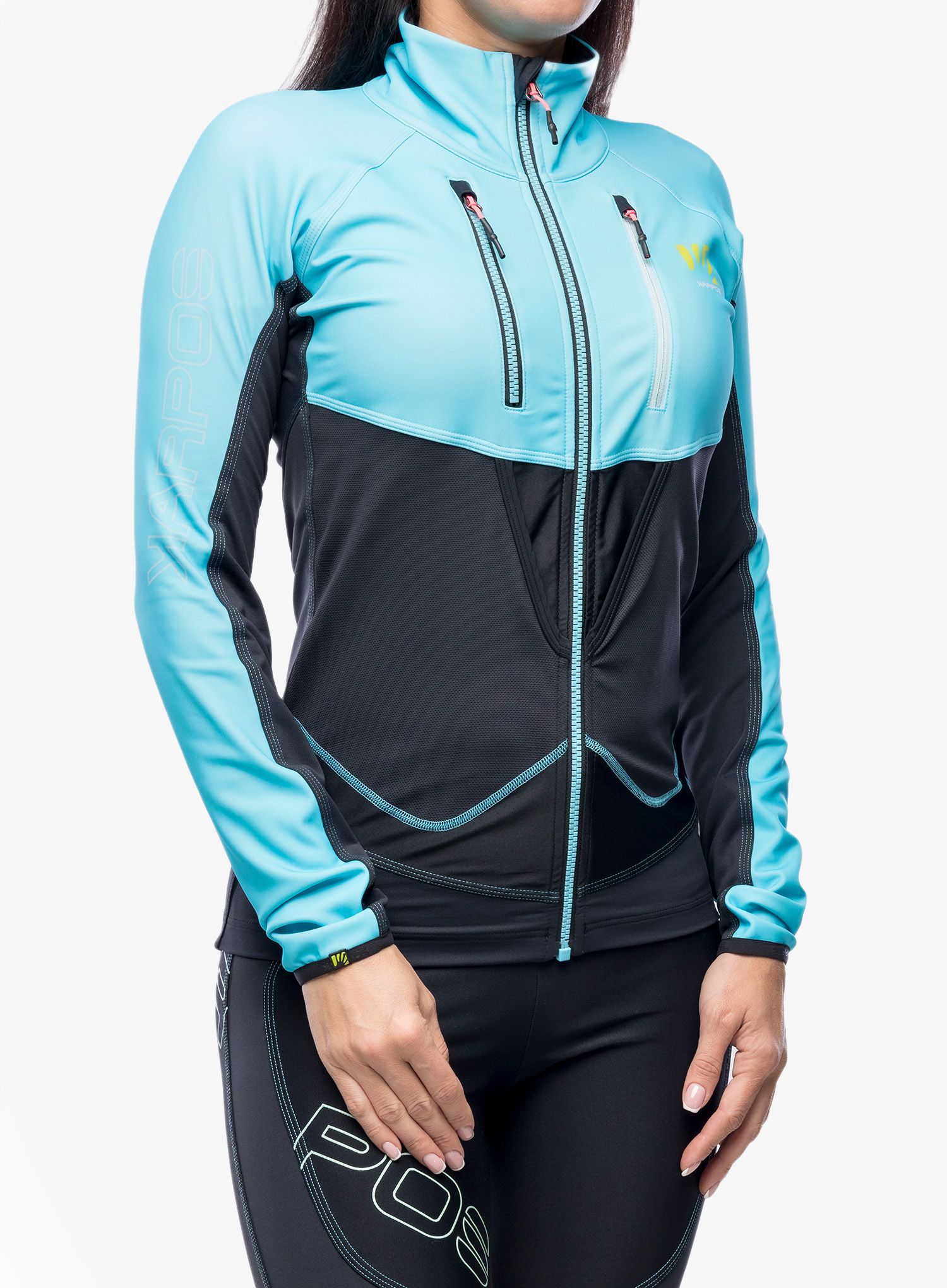 Damen Softshelljacke Karpos Alagna Lite Jacket - blue atoll/black
