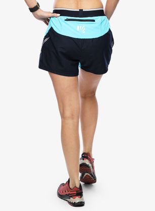 Laufshorts Damen Karpos Fast Evo Shorts - sky captain/blue atoll