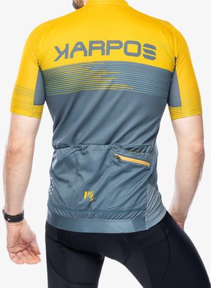 Radtrikot Karpos Green Fire Jersey - north atlantic/lemon curry/drk