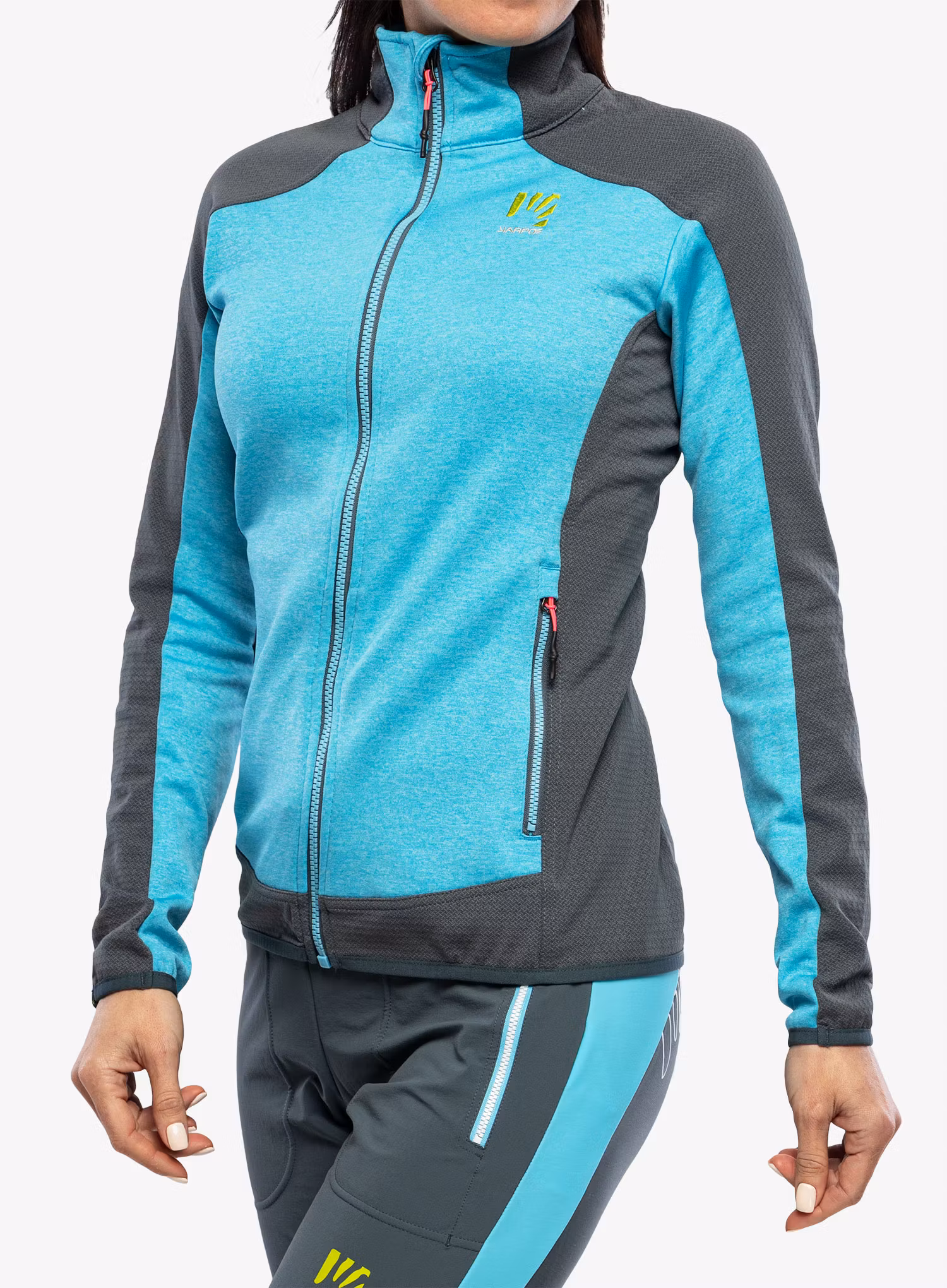 Fleecepullover Damen Karpos Odle Fleece - blue atoll/dark slate