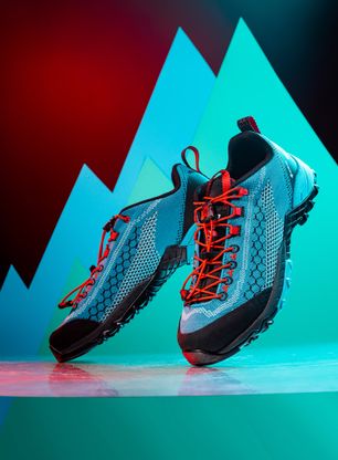 GORE-TEX Schuhe Damen Kayland Alpha Knit GTX - turquoise/red