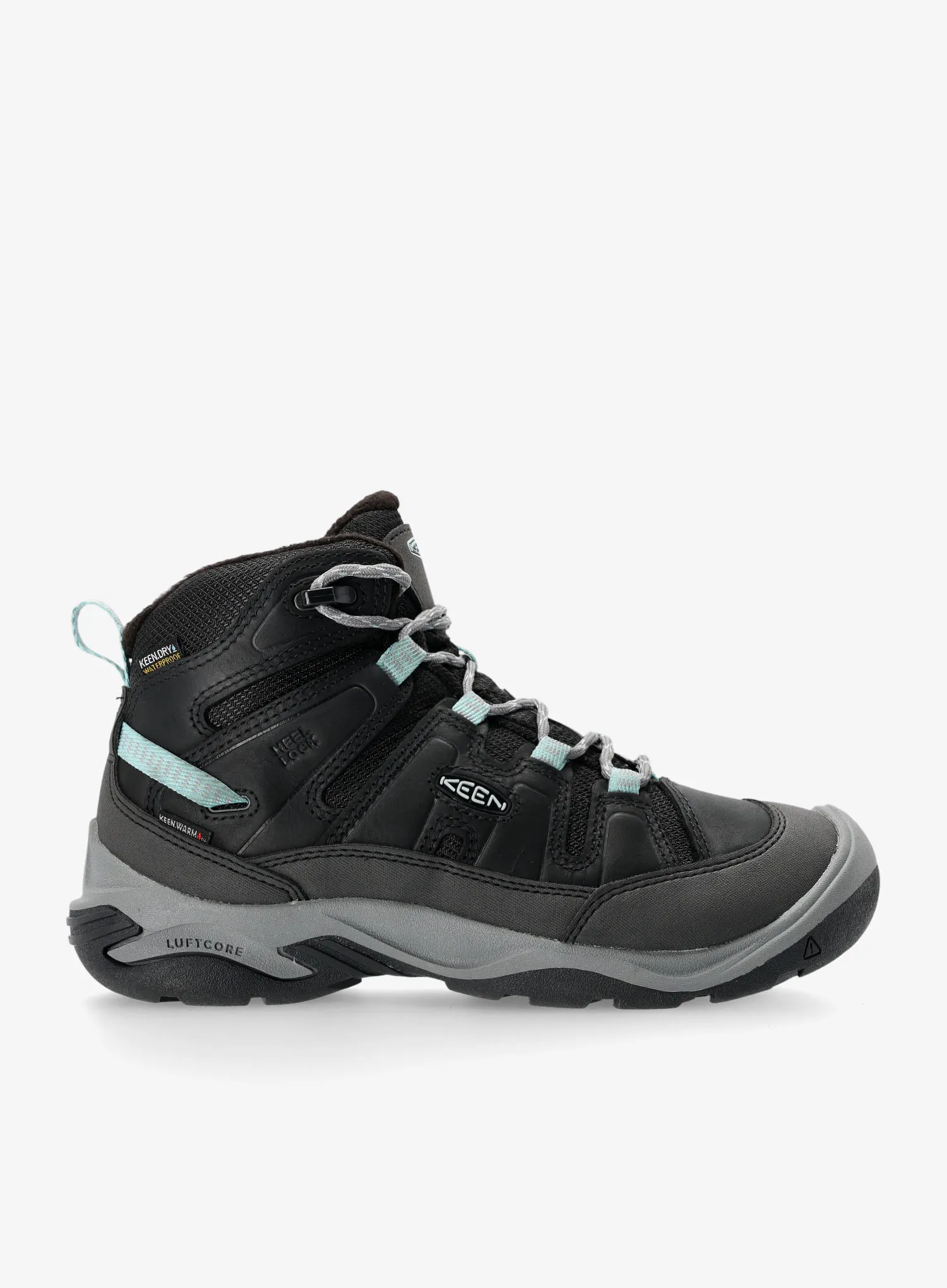 Schuhe Damen Keen Circadia Mid WP - black/cloud blue