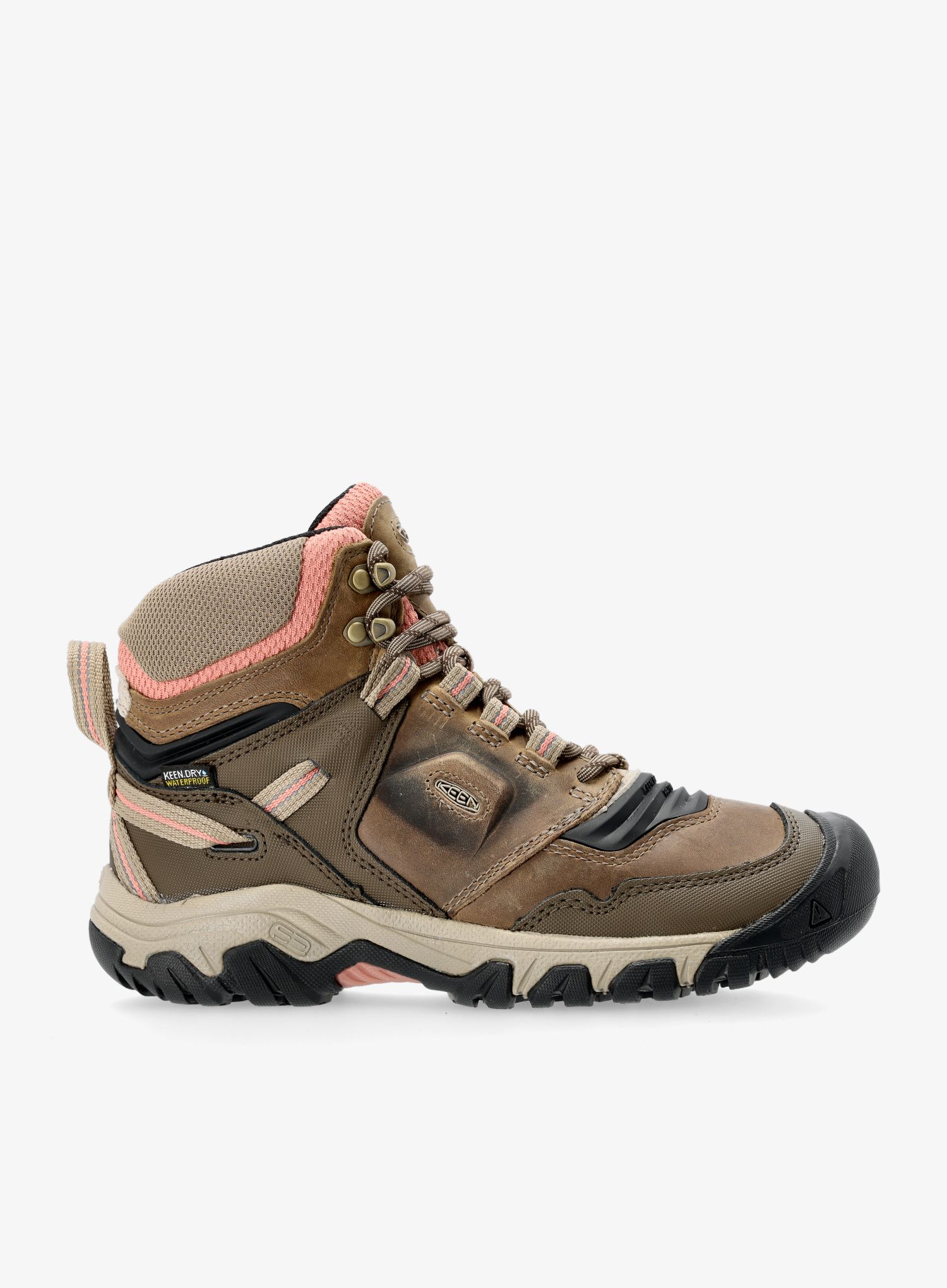 Wanderschuhe Damen Keen Ridge Flex Mid WP - timberwolf/brick dust