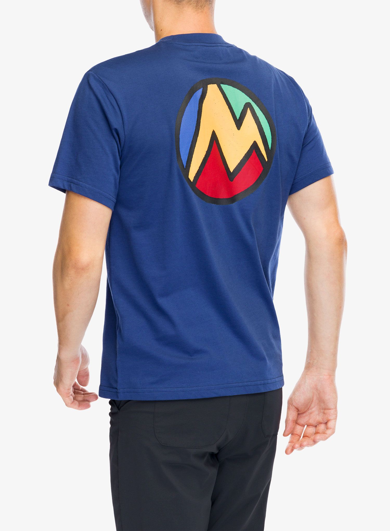 Baumwolle T-Shirt Marmot Crayon M Dot Tee SS - twilight blue