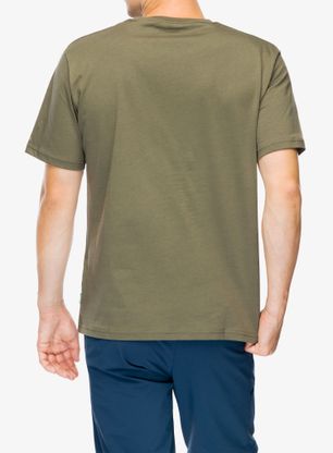 Baumwolle T-Shirt Vaude Logo T-Shirt II - khaki