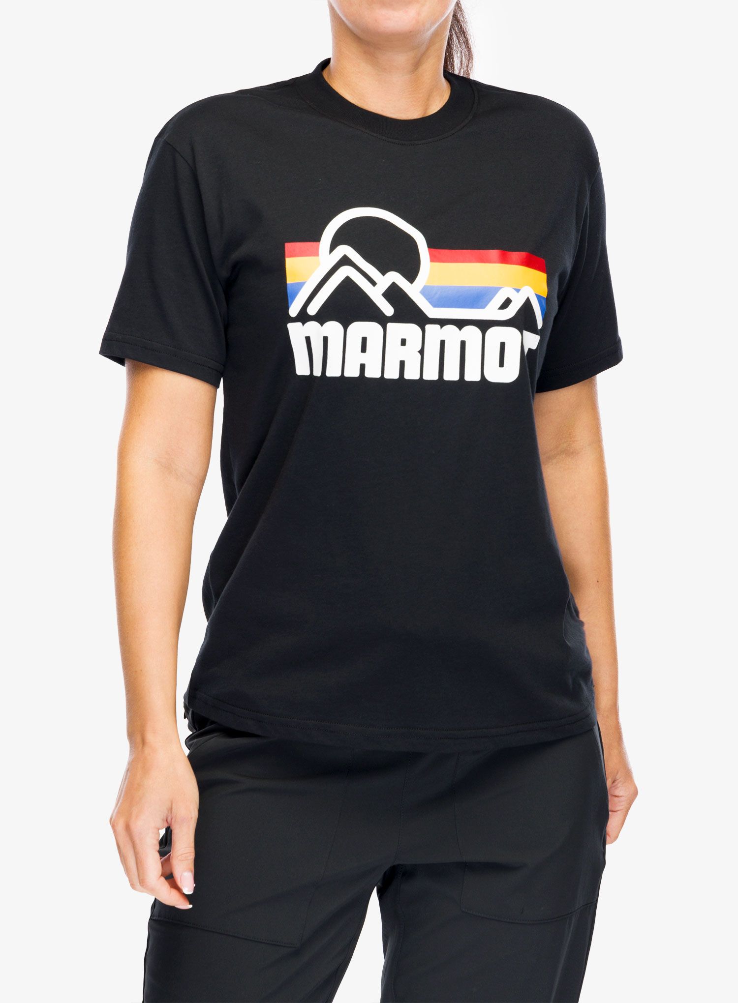 T-Shirt Baumwolle Damen Marmot Coastal Tee SS - black/multi