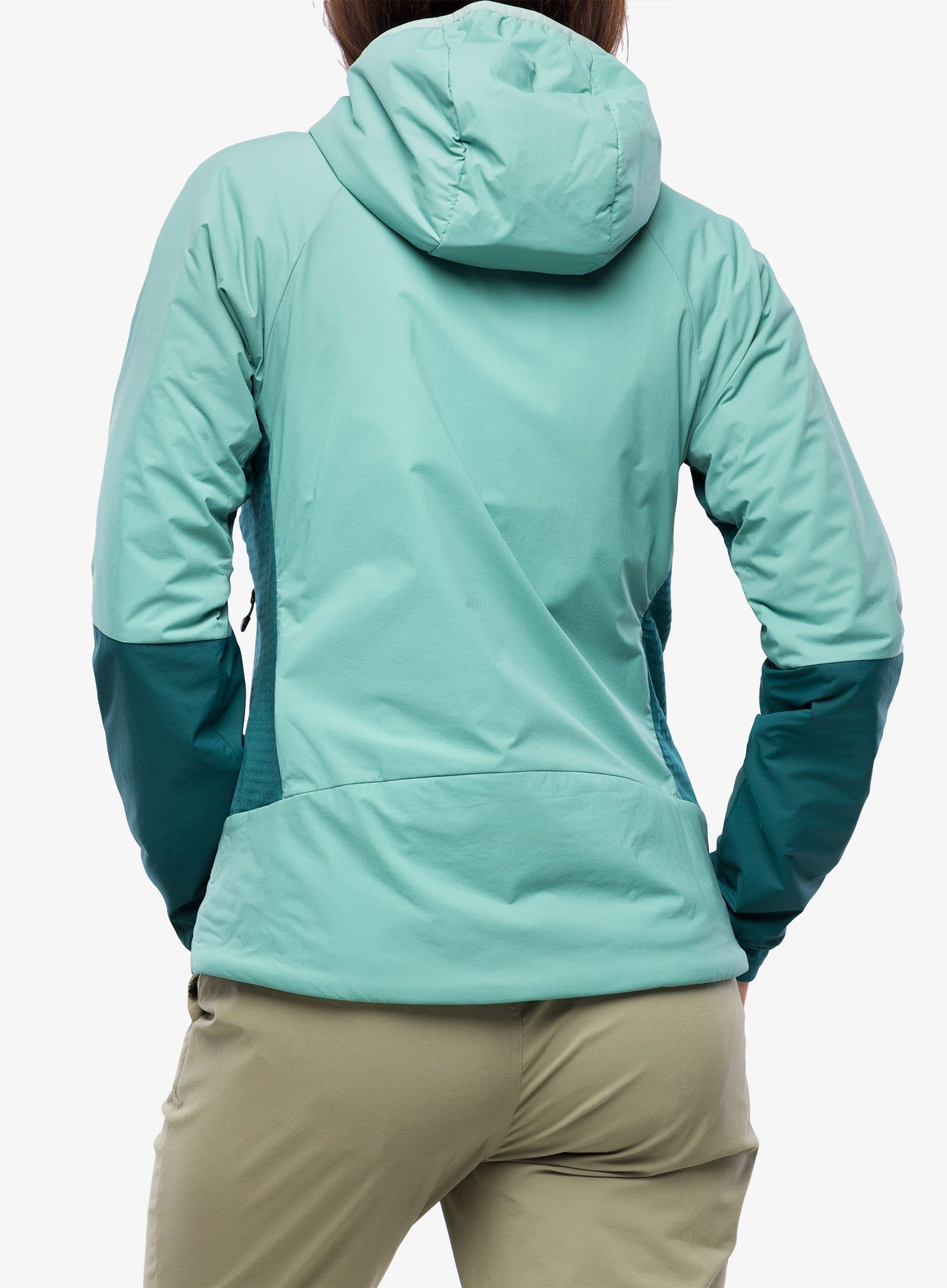 Hybridjacke Damen Marmot Novus LT Hybrid Hoody - blue agave/dark jungle