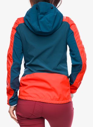 Damen Softshelljacke La Sportiva Aequilibrium Softshell Jacket - storm blue/cherry tomato