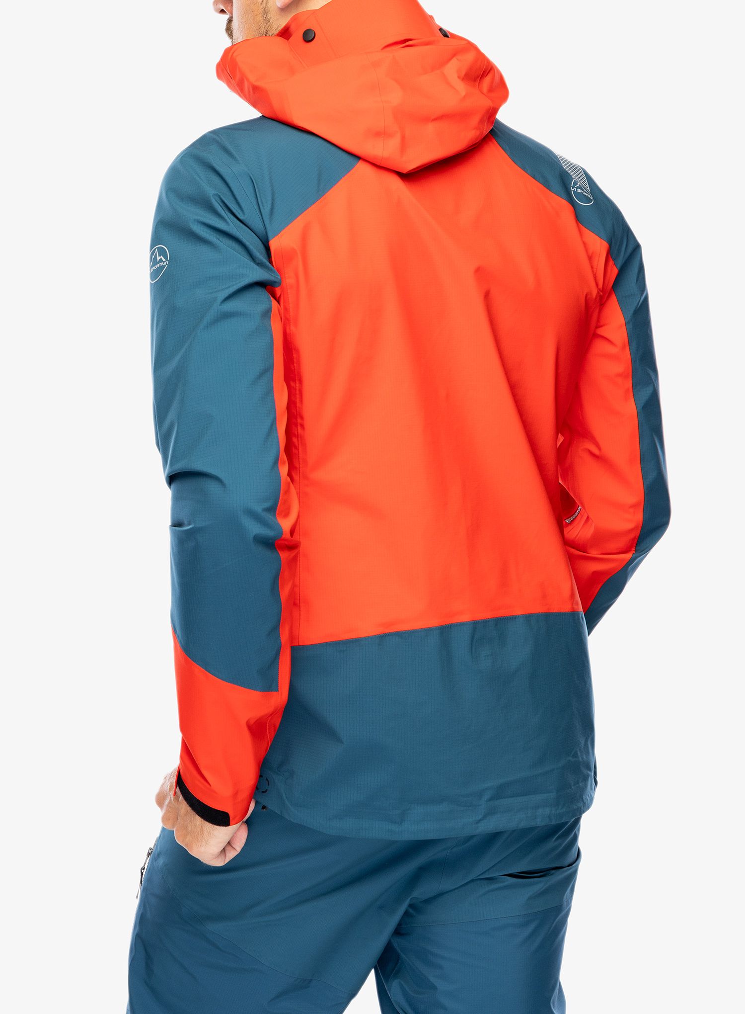 Regenjacke La Sportiva Alpine Guide GTX Jkt - poppy/storm blue