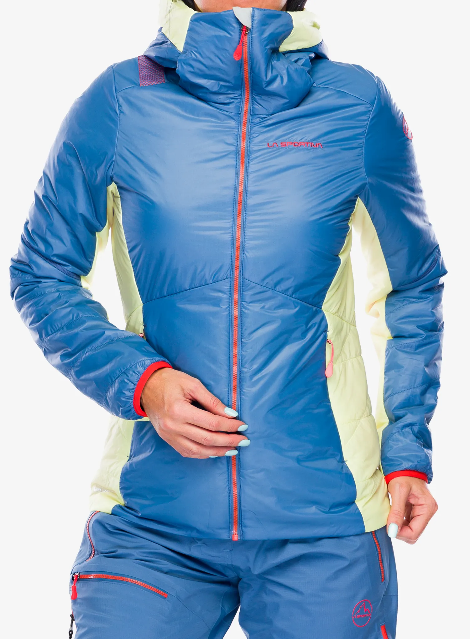 Thermojacke Damen La Sportiva Alpine Guide Primaloft Hoody - moonlight/zest