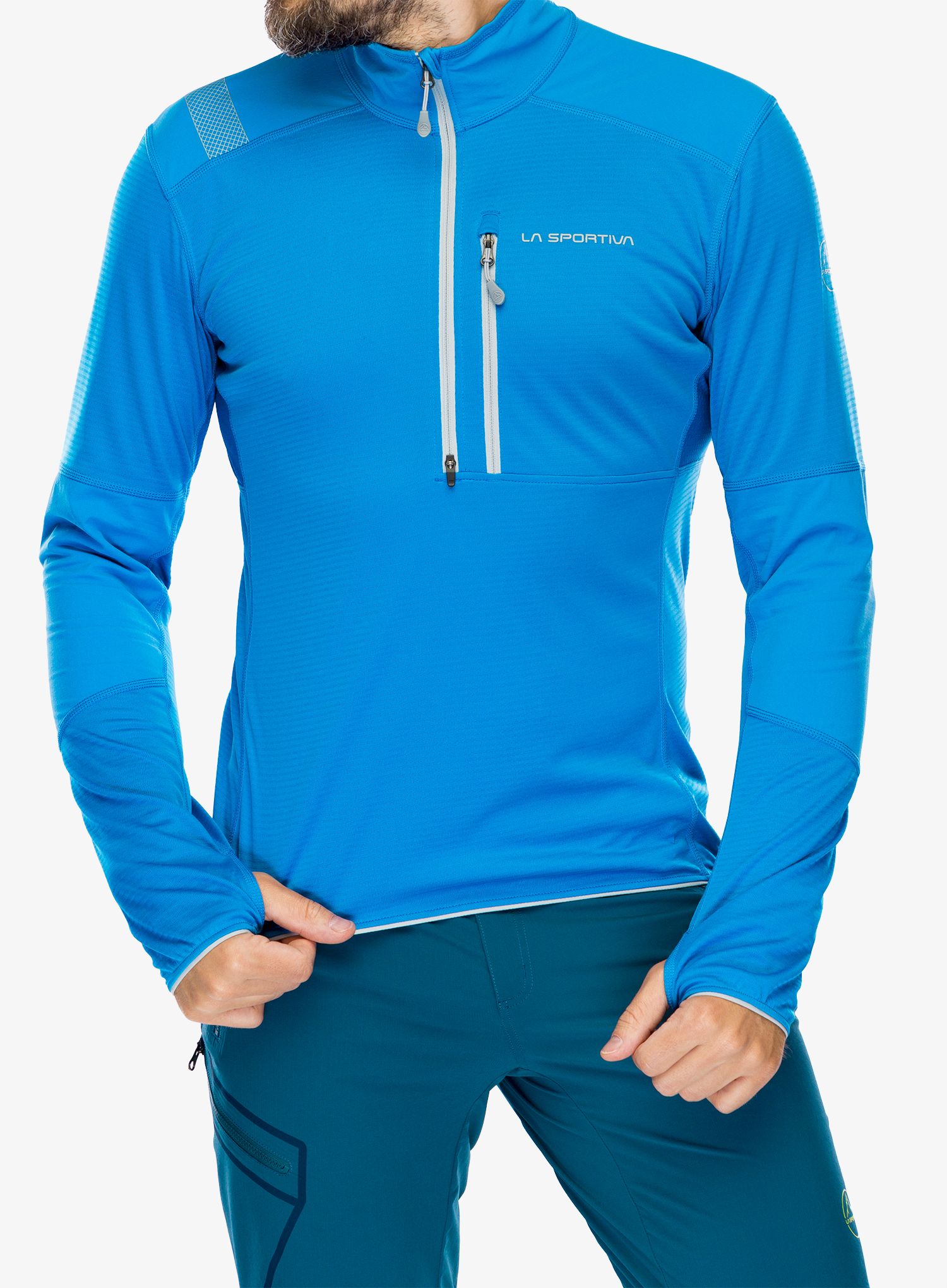 Pullover La Sportiva Bockmattli 2.0 Ls Tech Shirt - electric blue