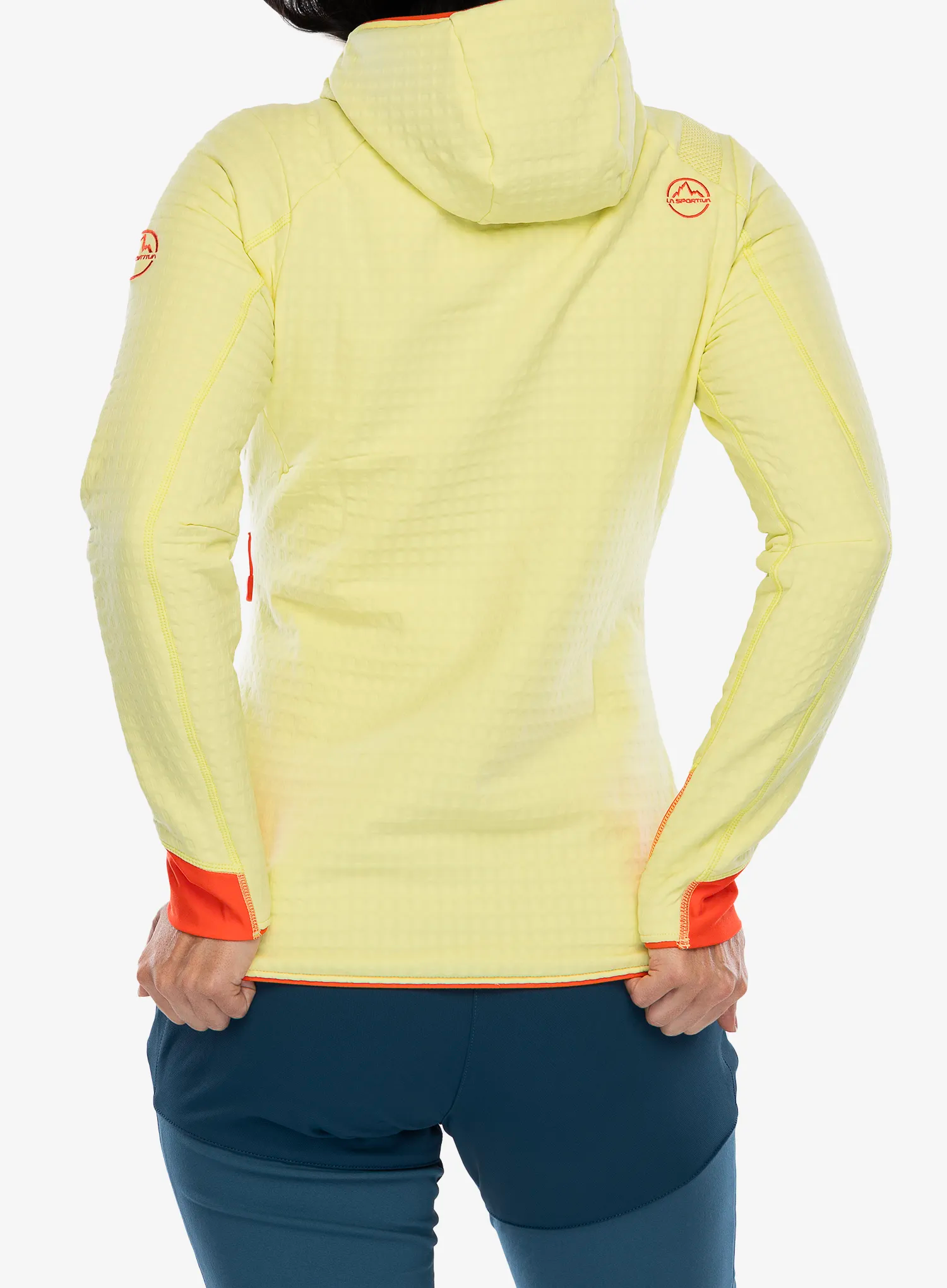 Fleecepullover Damen La Sportiva Bristen Thermal Hoody - zest/cherry tomato
