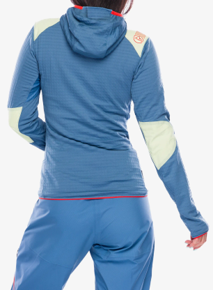 Kapuzenpullover Damen La Sportiva Lucendro Thermal Hoody - moonlight/zest
