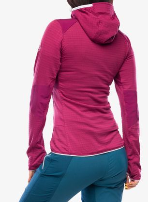 Kapuzenpullover Damen La Sportiva Lucendro Thermal Hoody - red plum
