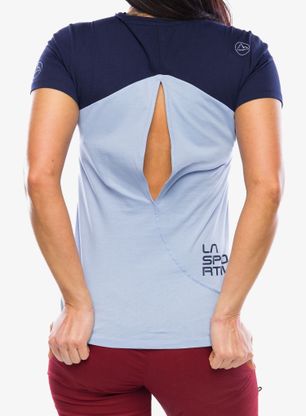T-Shirt Baumwolle Damen La Sportiva Roof T-Shirt - stone-blue/deep sea