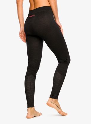 Thermounterhose Damen La Sportiva Wool40 Aero Pants - black/hibiscus