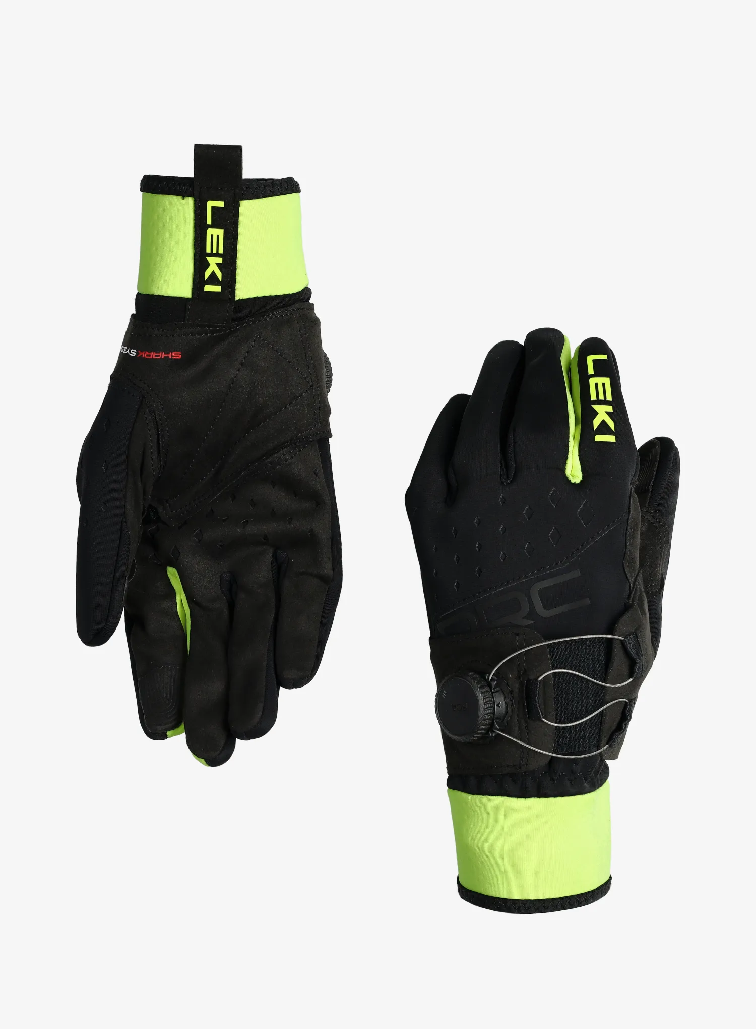 Handschuhe Leki PRC Boa Shark - black/neonyellow