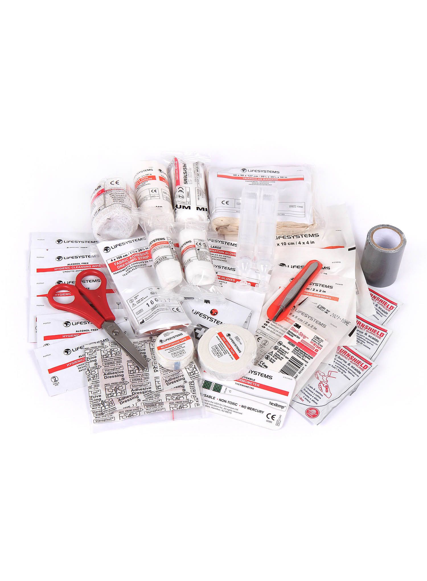 Outdoor Erste Hilfe Set Lifesystems Camping First Kit Aid - red
