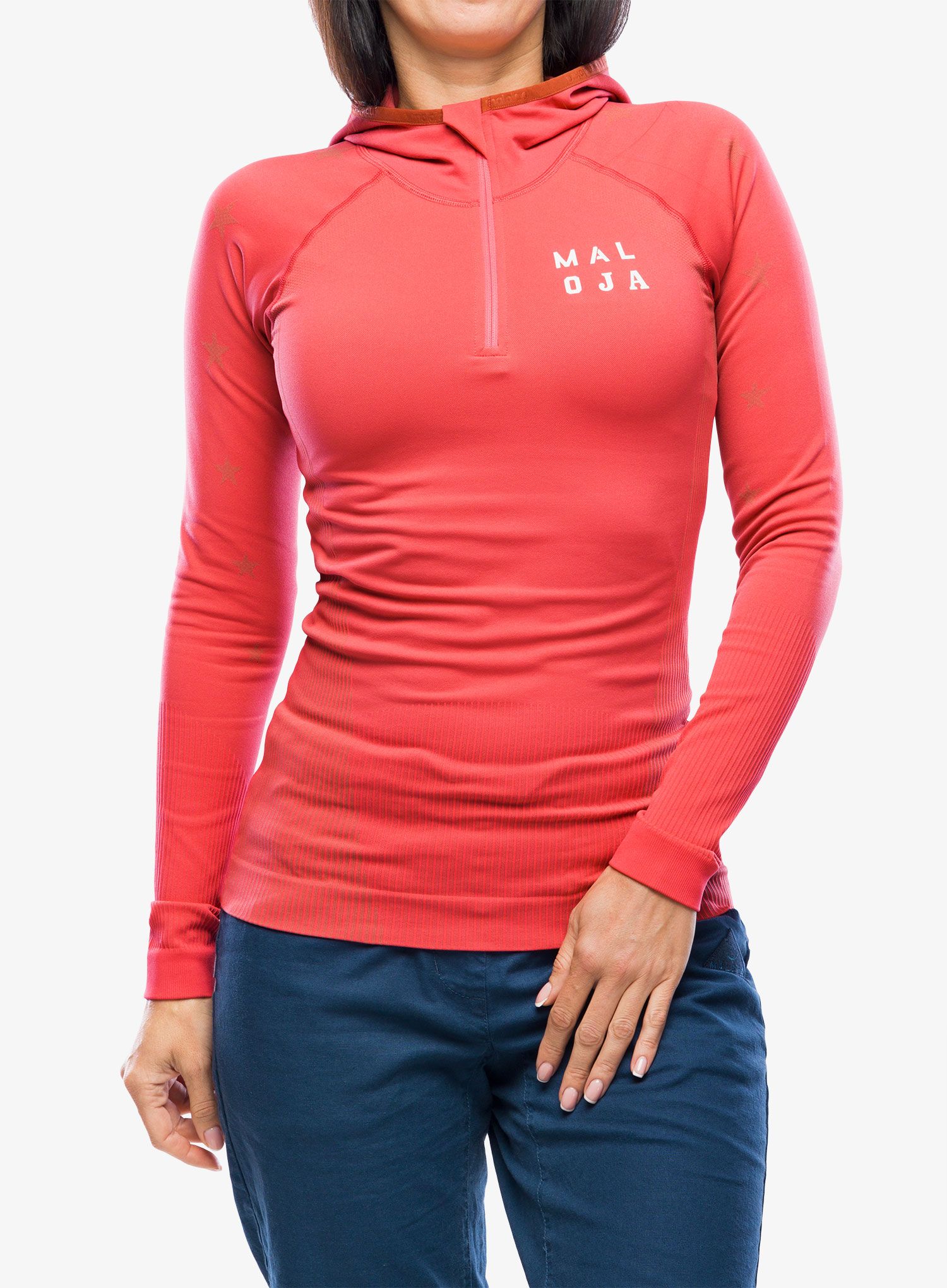 Pullover Damen Maloja Blaumeise - raspberry