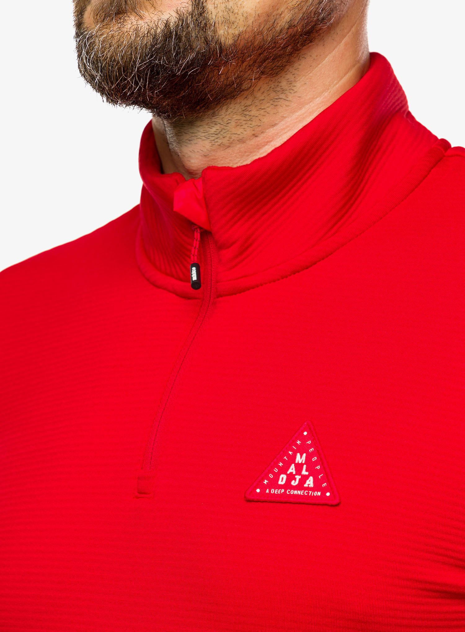 Pullover mit Reißverschluss Maloja Cesar - fire red