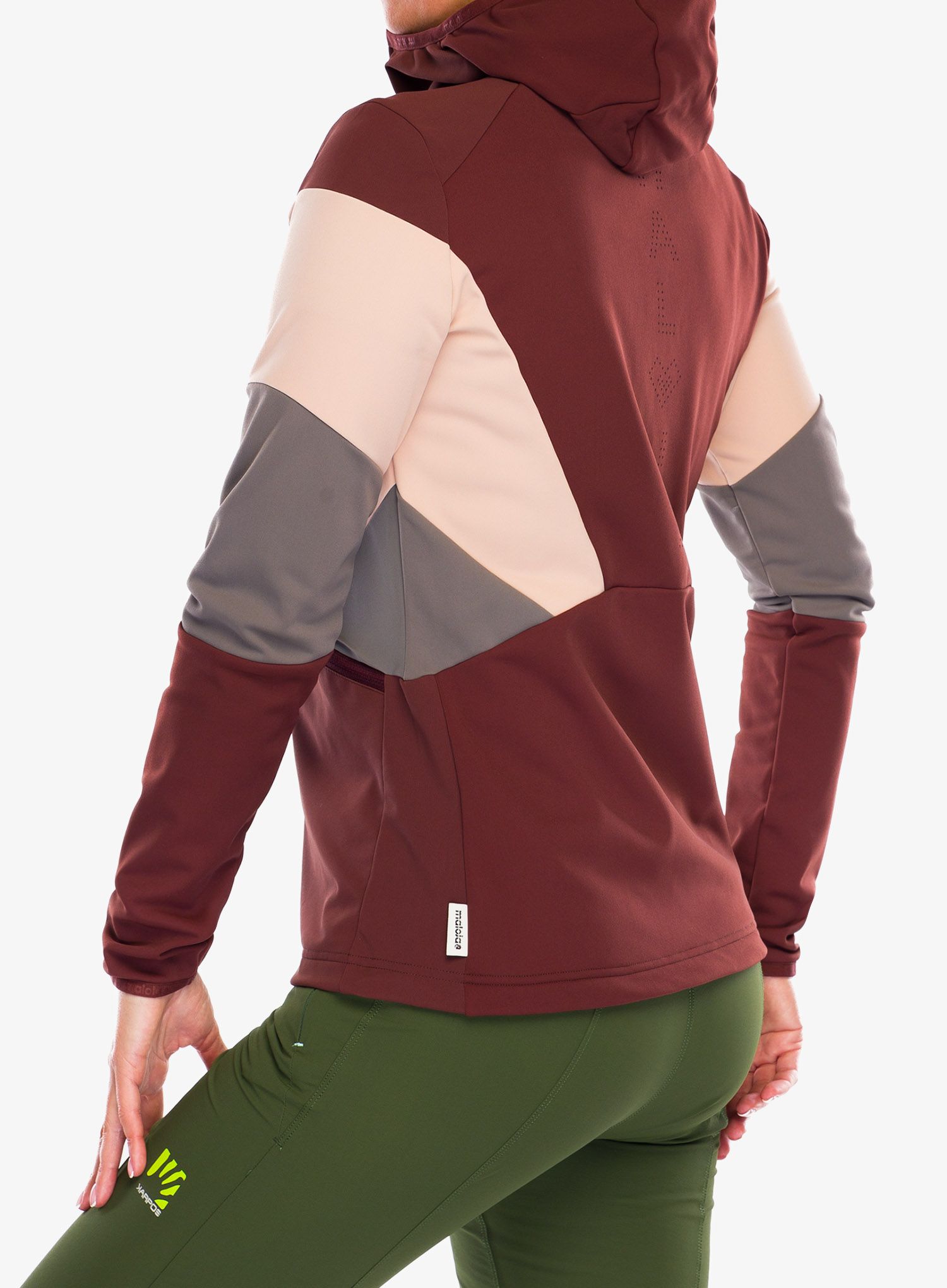 Damen Softshelljacke Maloja Geranium - squirrel multi