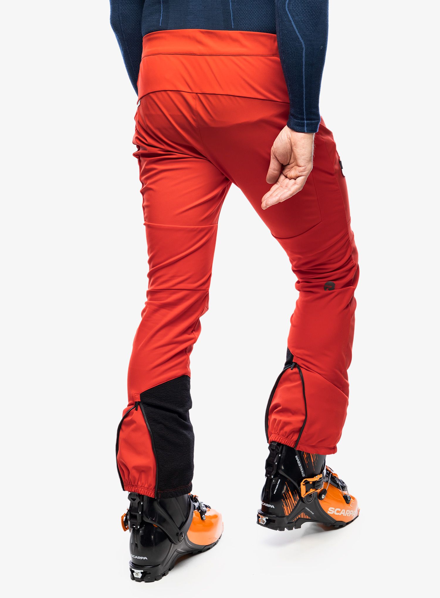 Softshellhose Maloja Schneefink - fire red