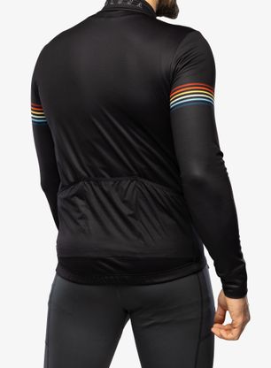 Radtrikot Langarm Maloja Schober 1/1 - moonless