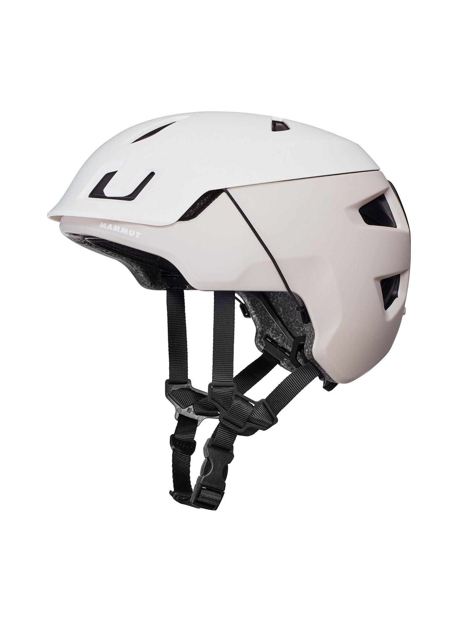 Kletter- und Skitourenhelm Mammut Haute Route Helmet - white/savannah