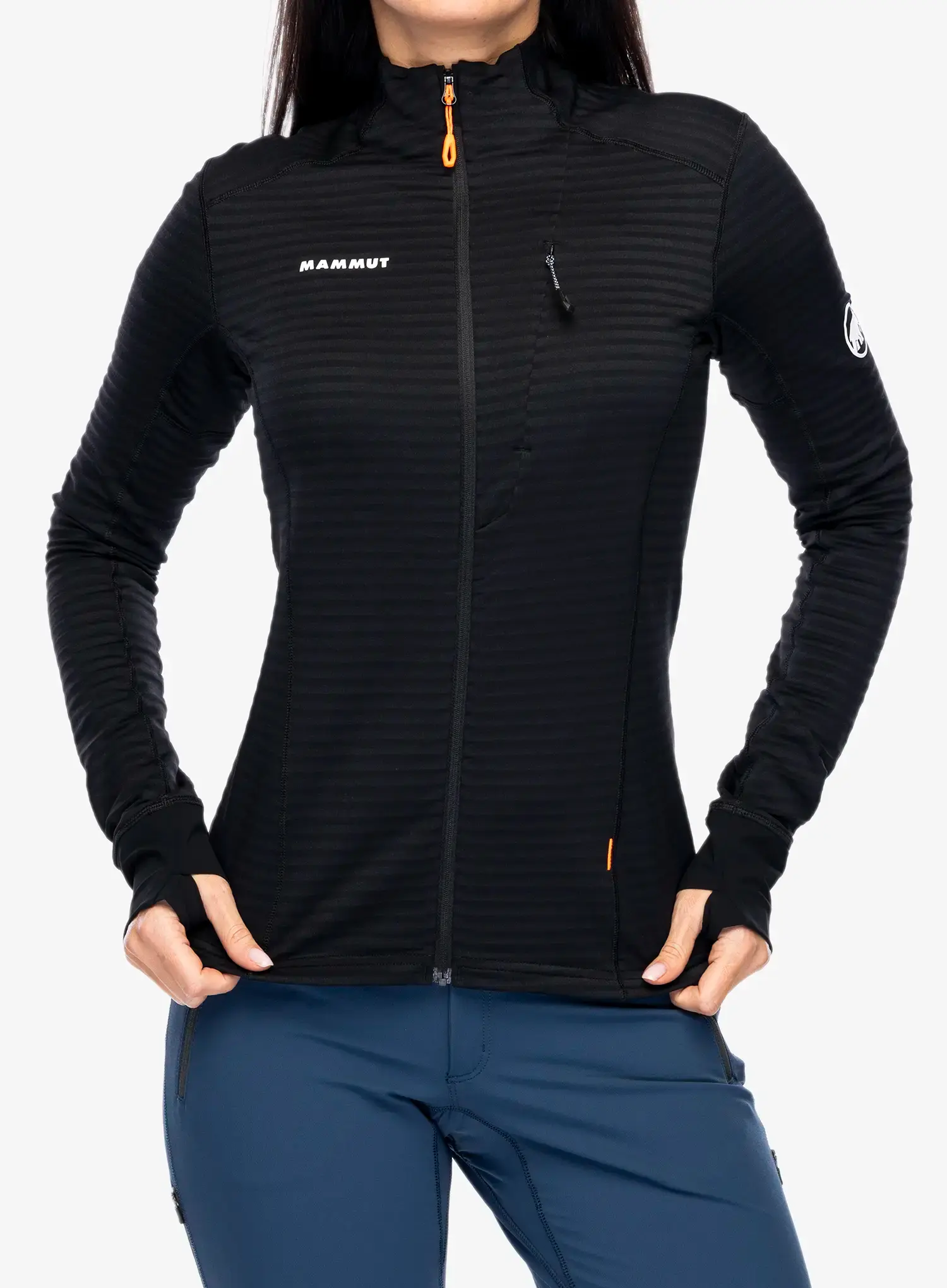 Pullover mit Reißverschluss Damen Mammut Taiss Light ML Jacket - black