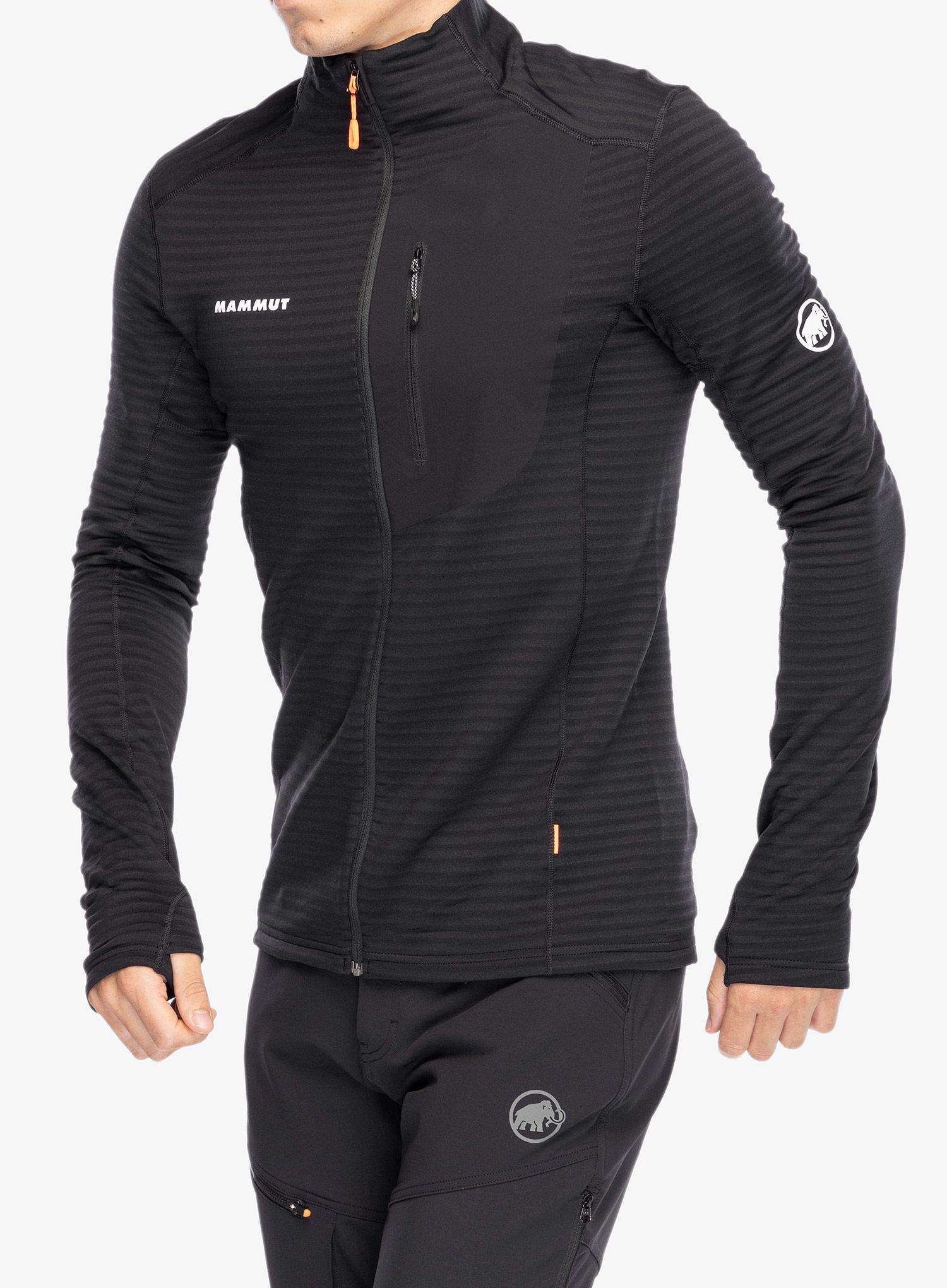 Pullover mit Reißverschluss Mammut Taiss Light ML Jacket - black