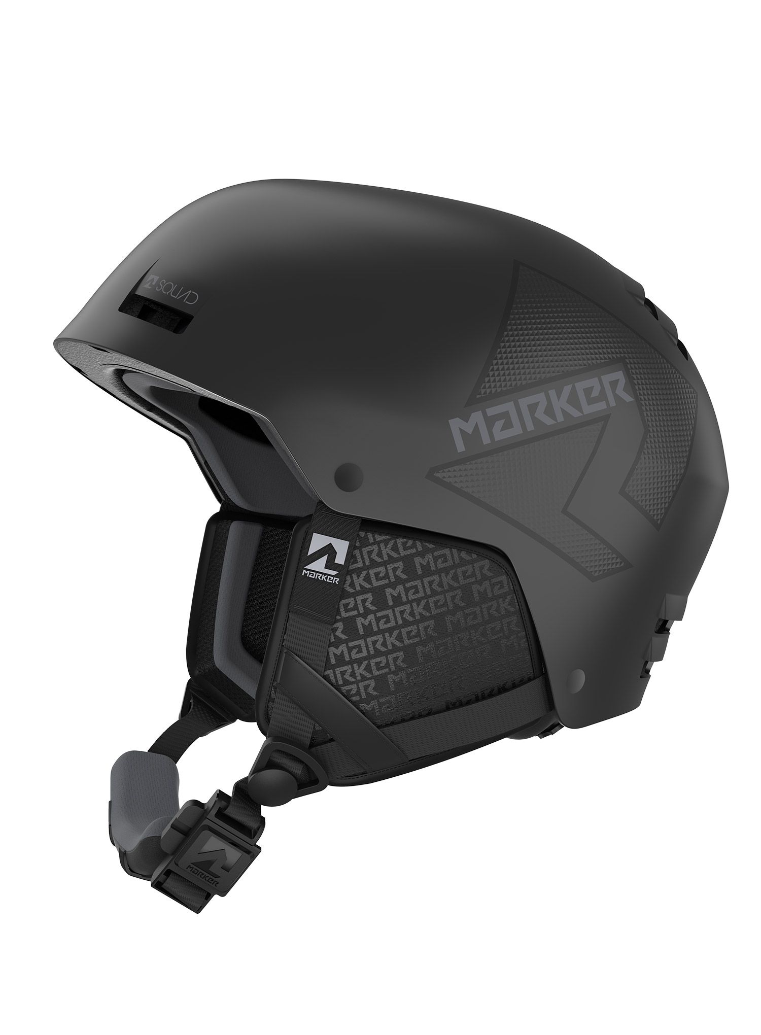 Skihelm Marker Squad - black/black